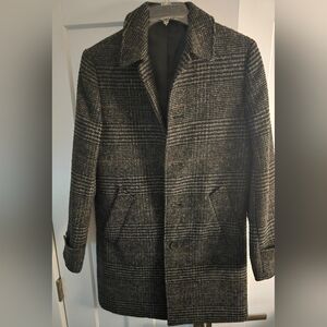 J. Crew Signature Men's Vintage Wool Overcoat Peacoat AQ396 Car Coat Edition